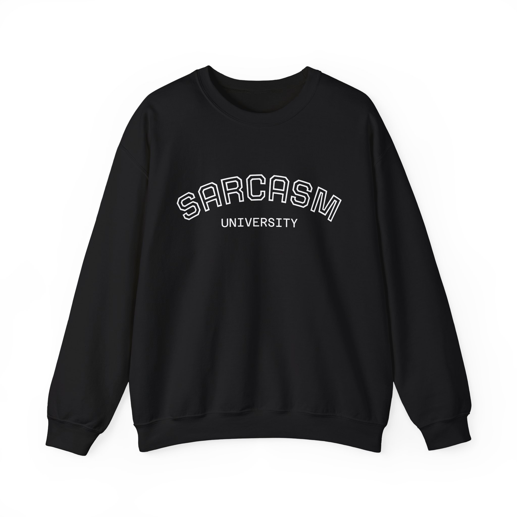 Sarcasm University Crewneck Sweatshirt – Funny College Style Sweatshirt 3 Sarcasm University Crewneck Sweatshirt – Funny College Style Sweatshirt - Image 3