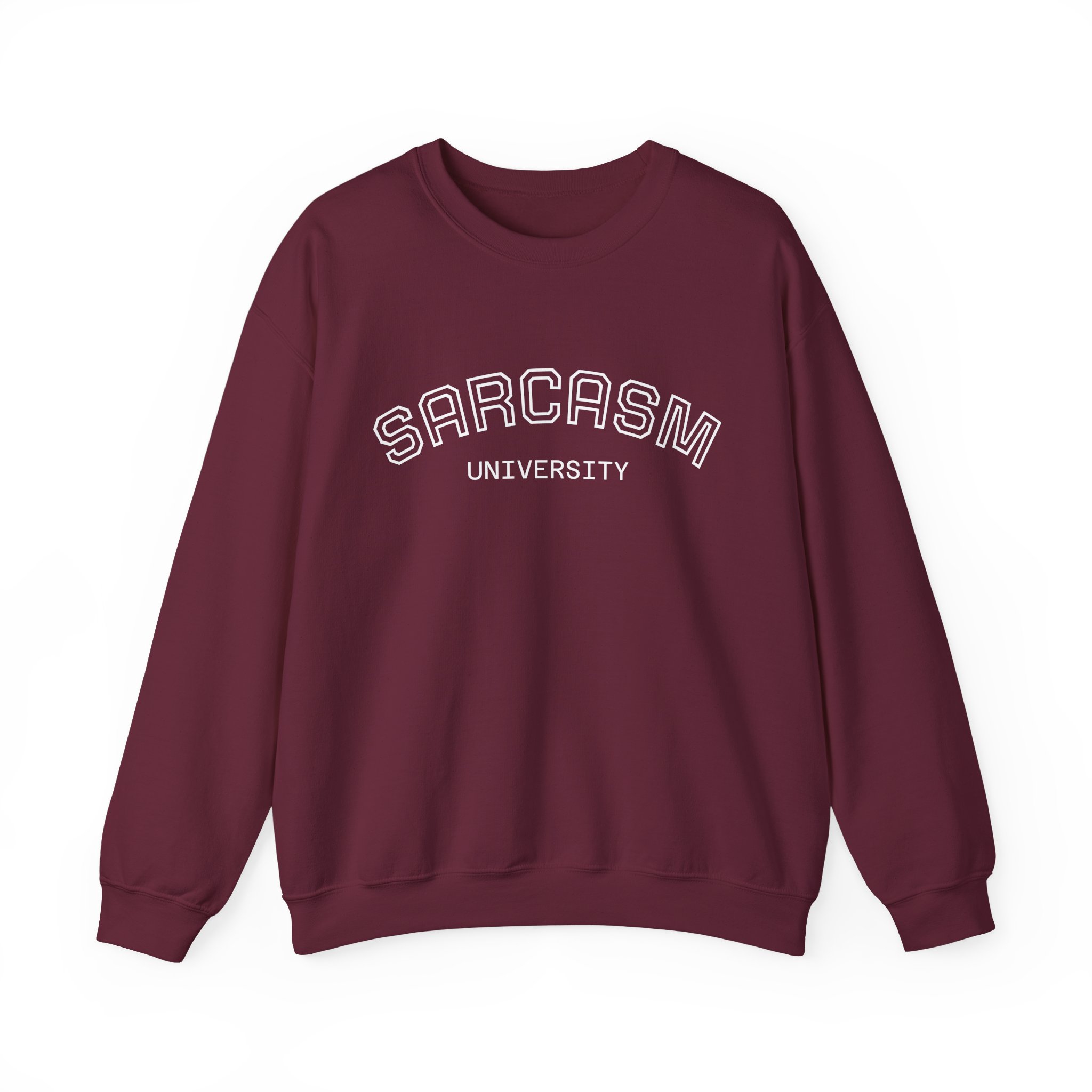 Sarcasm University Crewneck Sweatshirt – Funny College Style Sweatshirt 6 Sarcasm University Crewneck Sweatshirt – Funny College Style Sweatshirt - Image 6