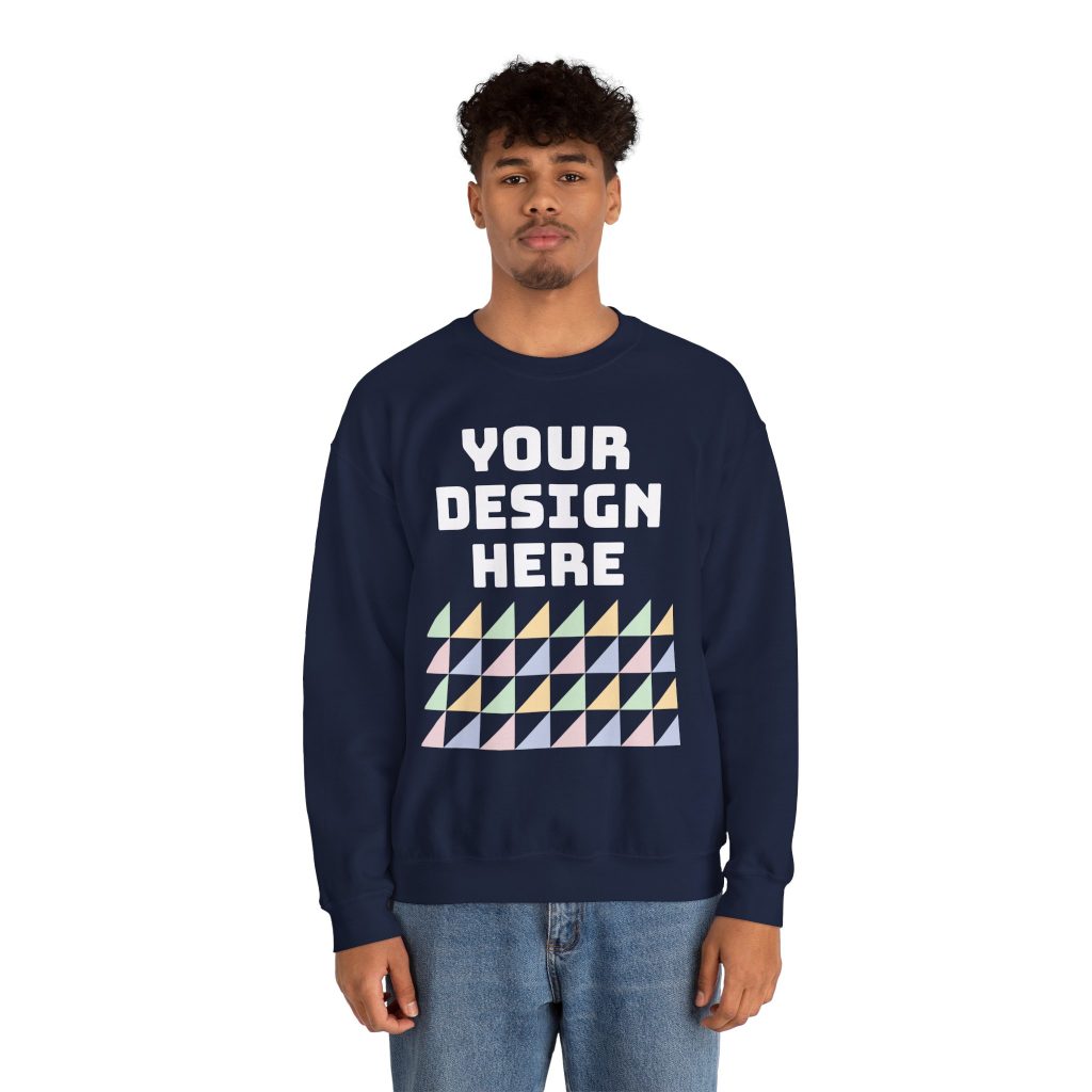 Gildan 18000 image goes here guy sweatshirt